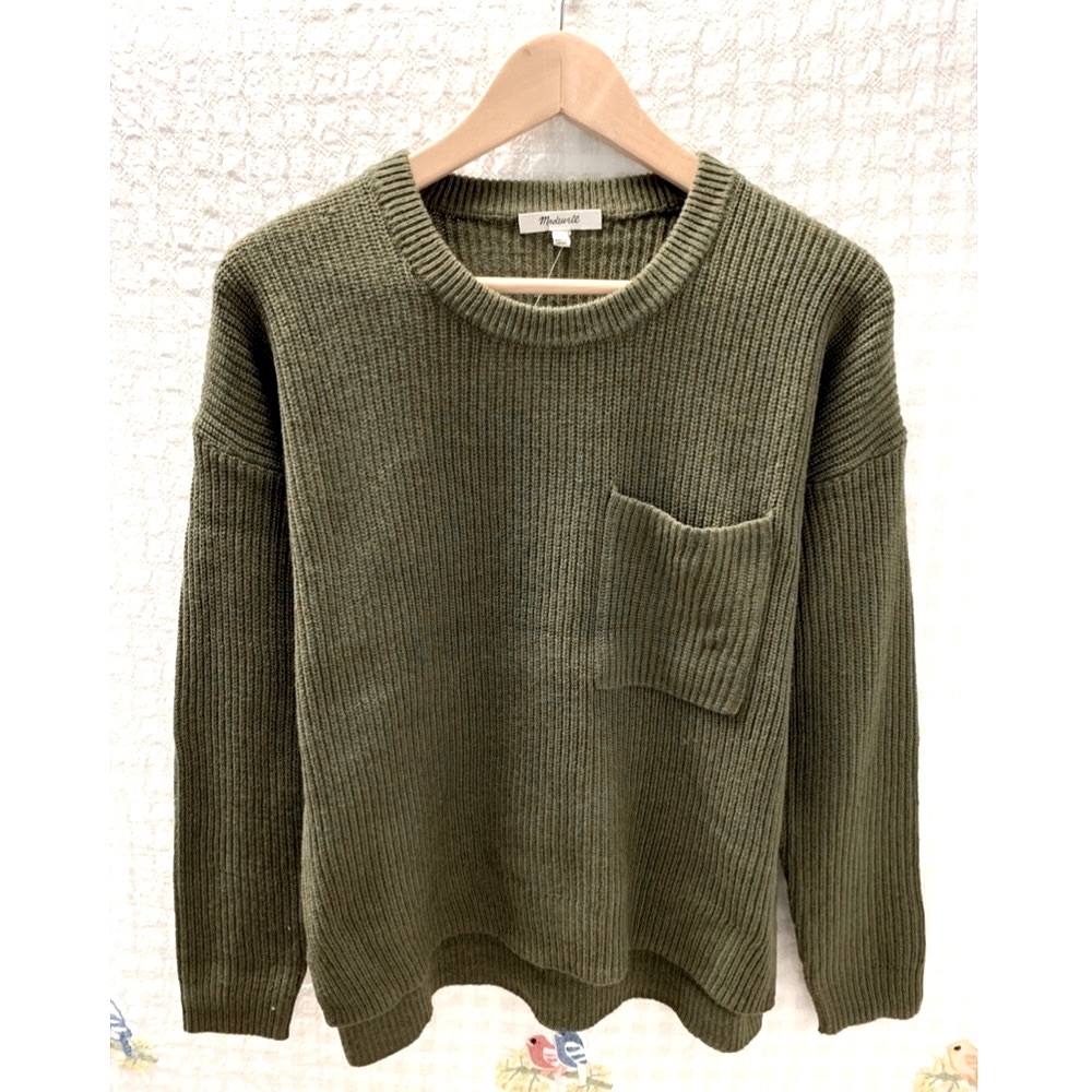Madewell Thompson Pocket Pullover Sweater M